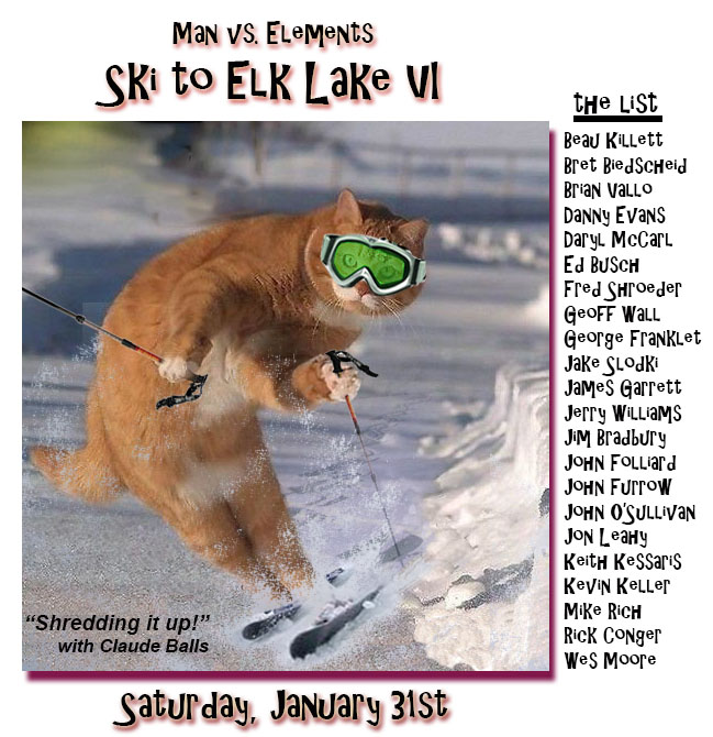 Ski to Elk Lake VI Cancelled, no snow!